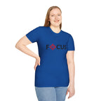 Focus Target Graphic T-Shirt - FOCUS with Red Crosshair Motivational Tee