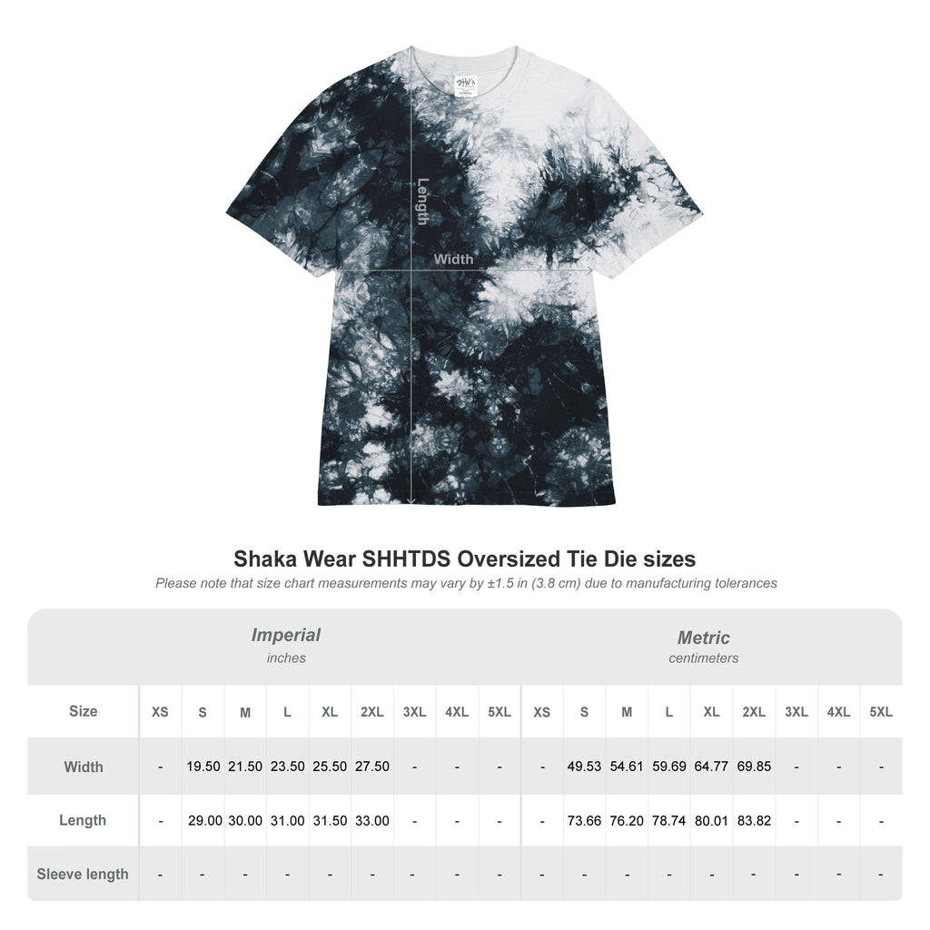 Trevizia Signature Oversized Unisex Tie Dye Tee - Embroidered Urban Streetwear Graphic T-Shirt