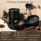 Nonstick Induction Cookware Set - 11-Piece Detachable Set