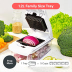 The Original 4-in-1 Pro Vegetable Chopper - Spiralizer & Food Slicer with Container