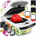 The Original 4-in-1 Pro Vegetable Chopper - Spiralizer & Food Slicer with Container