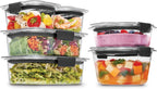 Food Storage Set - BPA Free Stackable Airtight Kitchen Containers