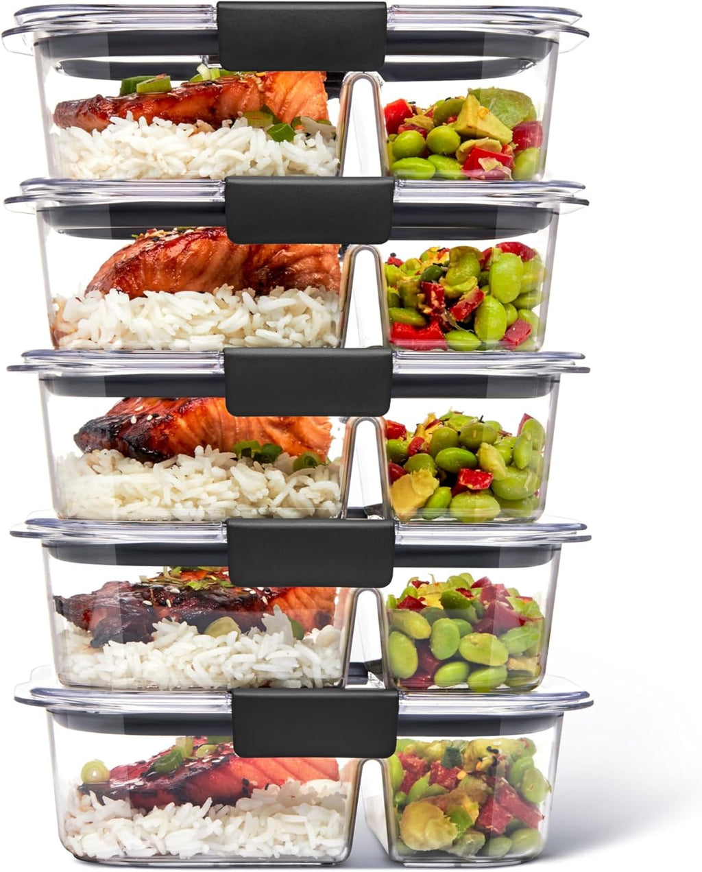 Food Storage Set - BPA Free Stackable Airtight Kitchen Containers