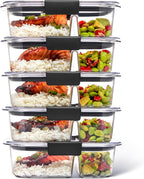 Food Storage Set - BPA Free Stackable Airtight Kitchen Containers