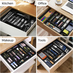 Expandable Silverware Drawer Organizer - BPA-Free Kitchen Utensil Holder