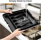 Expandable Silverware Drawer Organizer - BPA-Free Kitchen Utensil Holder