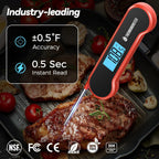 Instant Read Digital Meat Thermometer - 0.5s Precision Food Thermometer