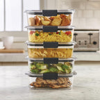 Food Storage Set - BPA Free Stackable Airtight Kitchen Containers