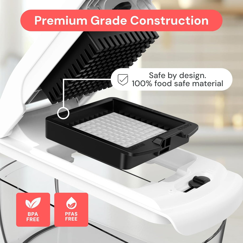 The Original 4-in-1 Pro Vegetable Chopper - Spiralizer & Food Slicer with Container