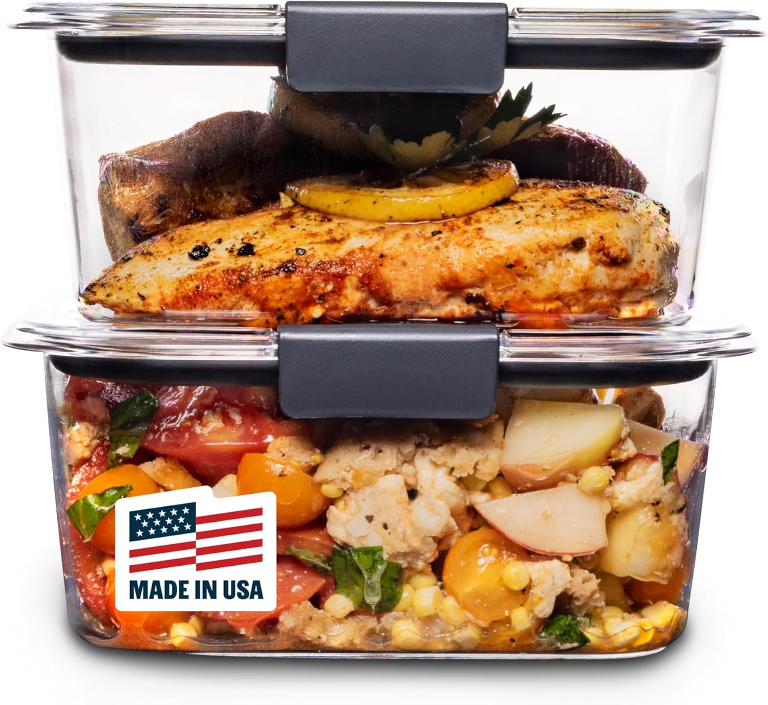 Food Storage Set - BPA Free Stackable Airtight Kitchen Containers
