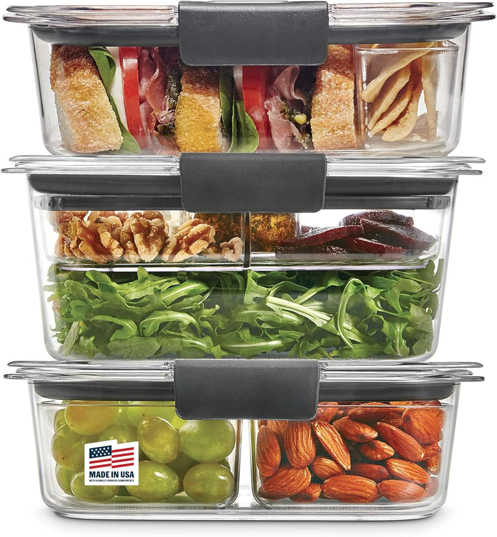 Food Storage Set - BPA Free Stackable Airtight Kitchen Containers
