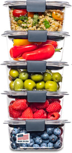 Food Storage Set - BPA Free Stackable Airtight Kitchen Containers