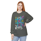 Game Over Graphic Sweatshirt for Women – Trendy Streetwear Casual Long Sleeve Shirt