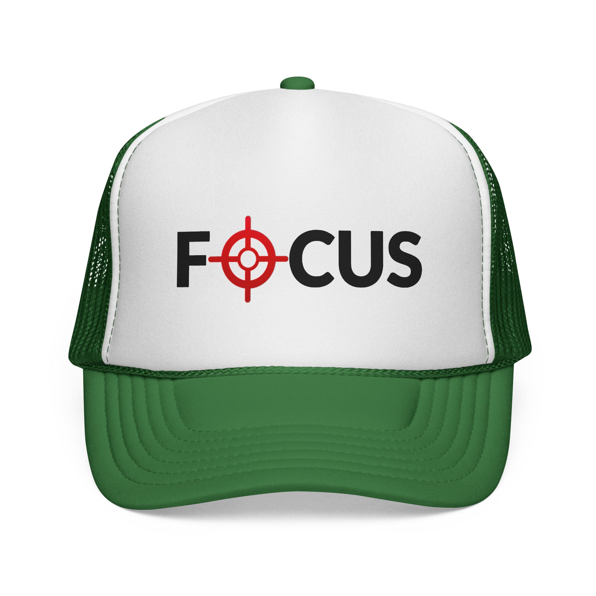 FOCUS Target Trucker Hat — Embroidered Aim & Motivation Cap