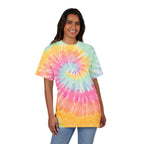 Trevizia Signature Oversized Unisex Tie Dye Tee - Embroidered Urban Streetwear Graphic T-Shirt