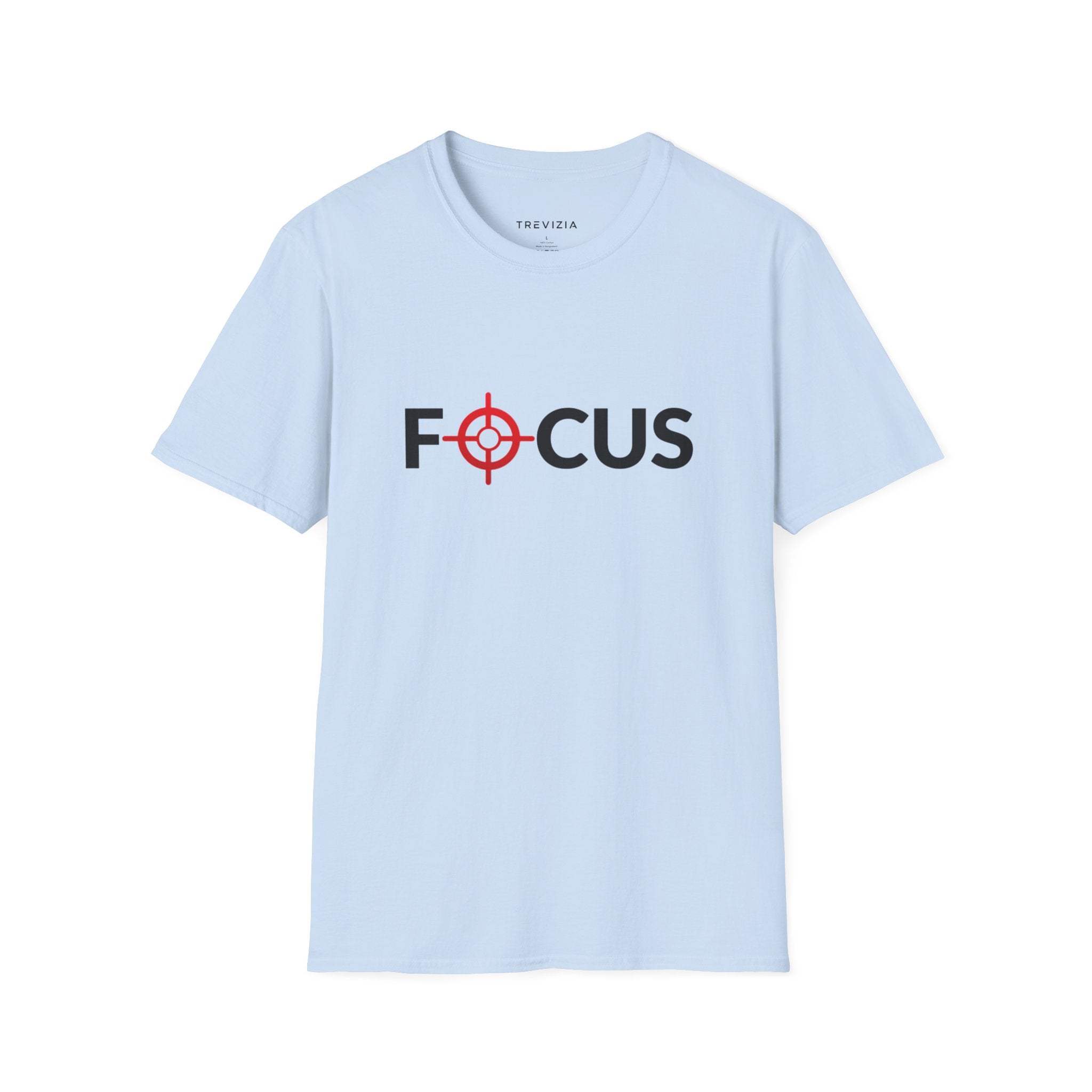 Focus Target Graphic T-Shirt - FOCUS with Red Crosshair Motivational Tee
