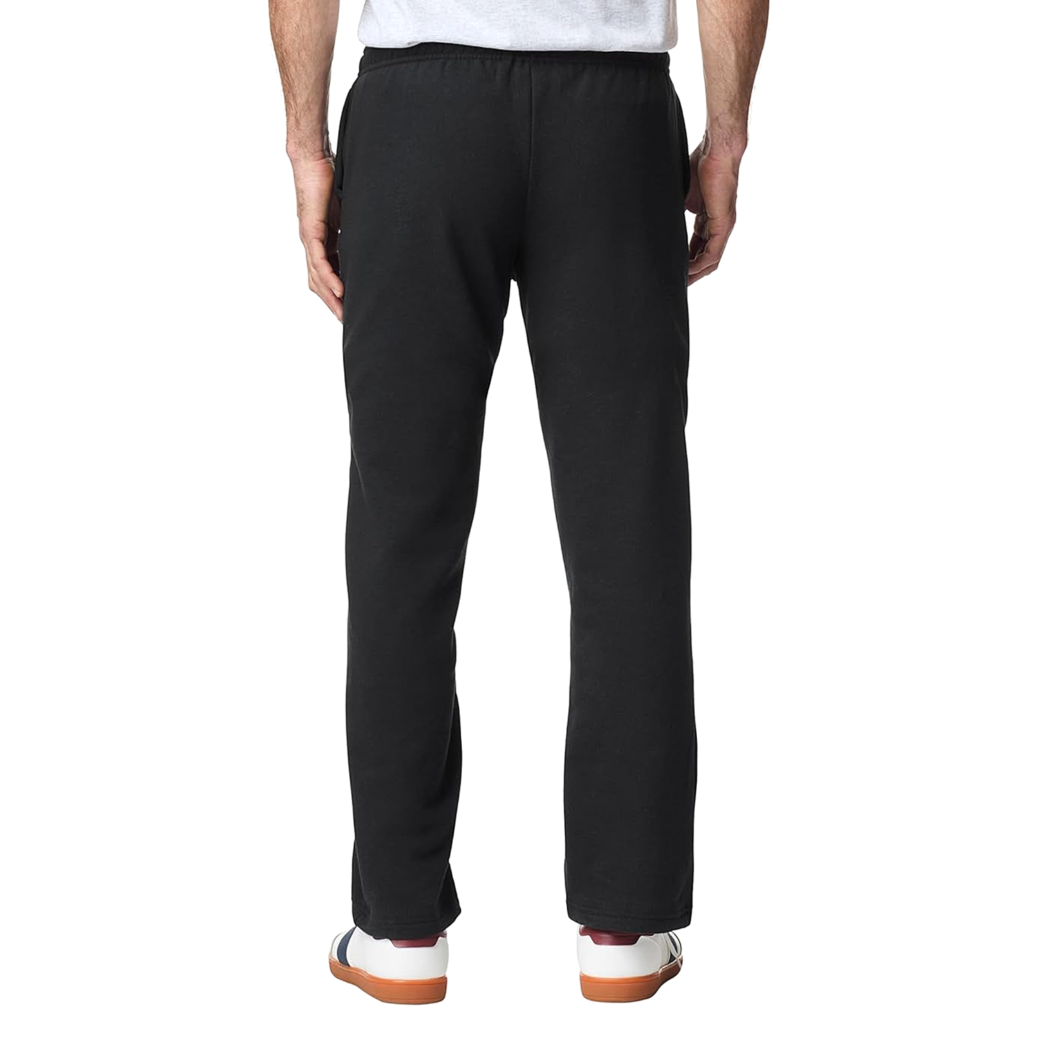 Unisex Fleece Open Bottom Sweatpants with Pockets - Heavy Blend Fabric