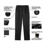 Unisex Fleece Open Bottom Sweatpants with Pockets - Heavy Blend Fabric