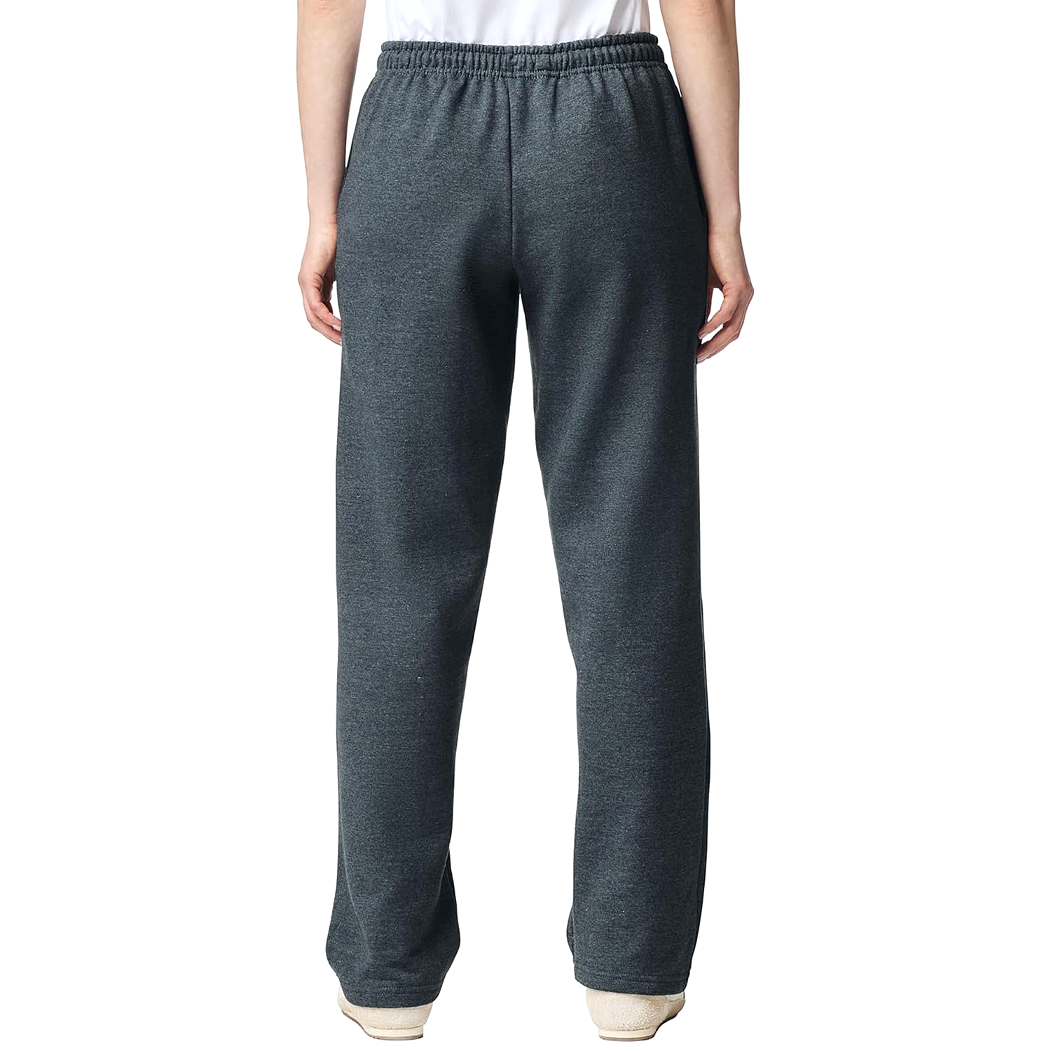 Unisex Fleece Open Bottom Sweatpants with Pockets - Heavy Blend Fabric