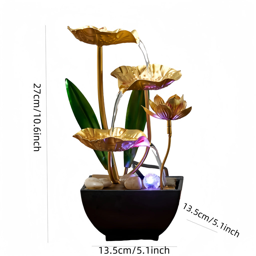 Small Indoor Water Fountain - Automatic Circulation Humidifier for Relaxation