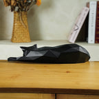 Geometric Cat Statue - Modern Minimalist Room Decor Figurine
