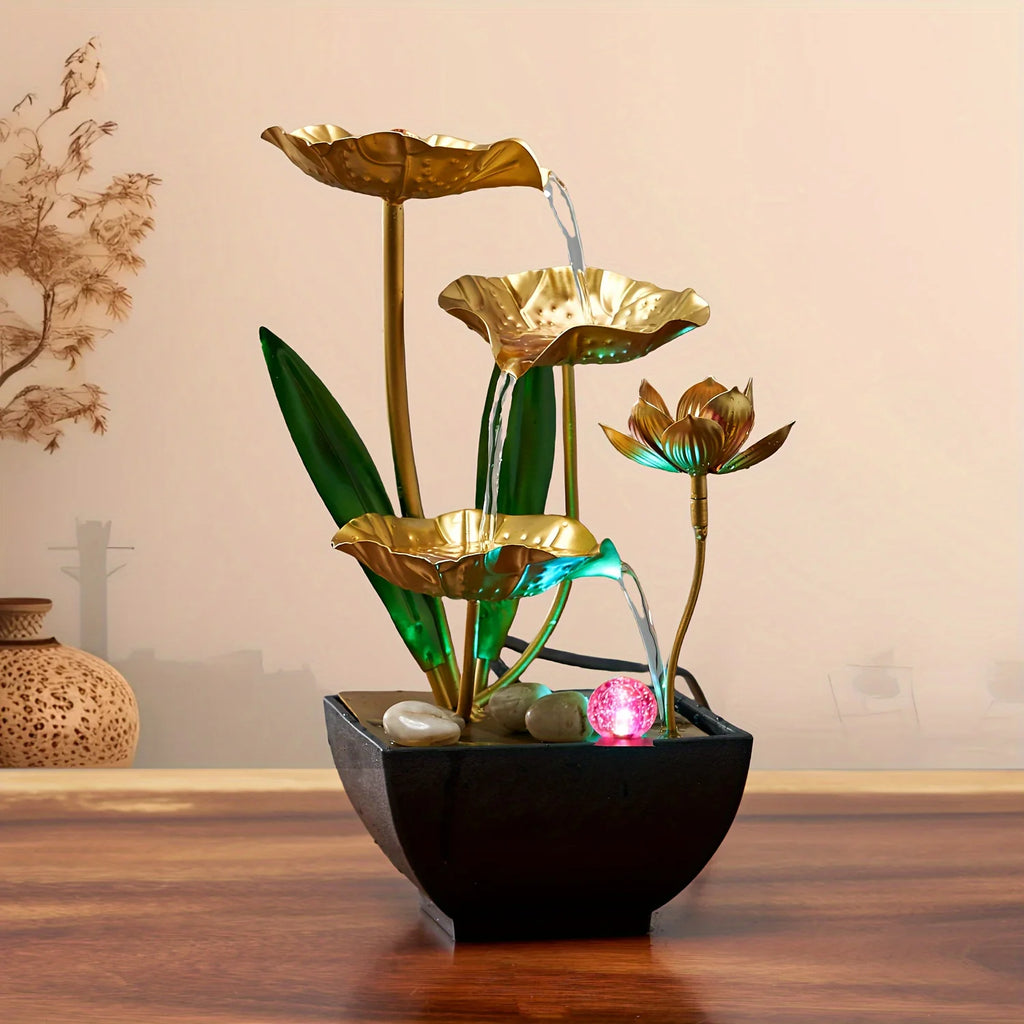 Small Indoor Water Fountain - Automatic Circulation Humidifier for Relaxation