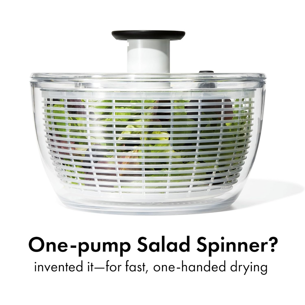 Salad Spinner with Patented Pump Mechanism & Brake - 6.22 Qt