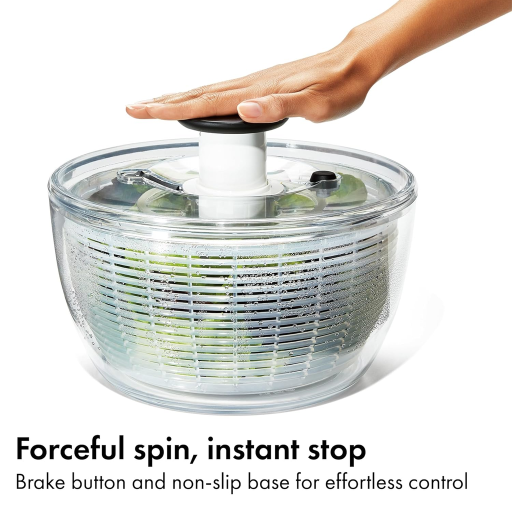 Salad Spinner with Patented Pump Mechanism & Brake - 6.22 Qt