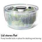 Salad Spinner with Patented Pump Mechanism & Brake - 6.22 Qt