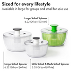 Salad Spinner with Patented Pump Mechanism & Brake - 6.22 Qt