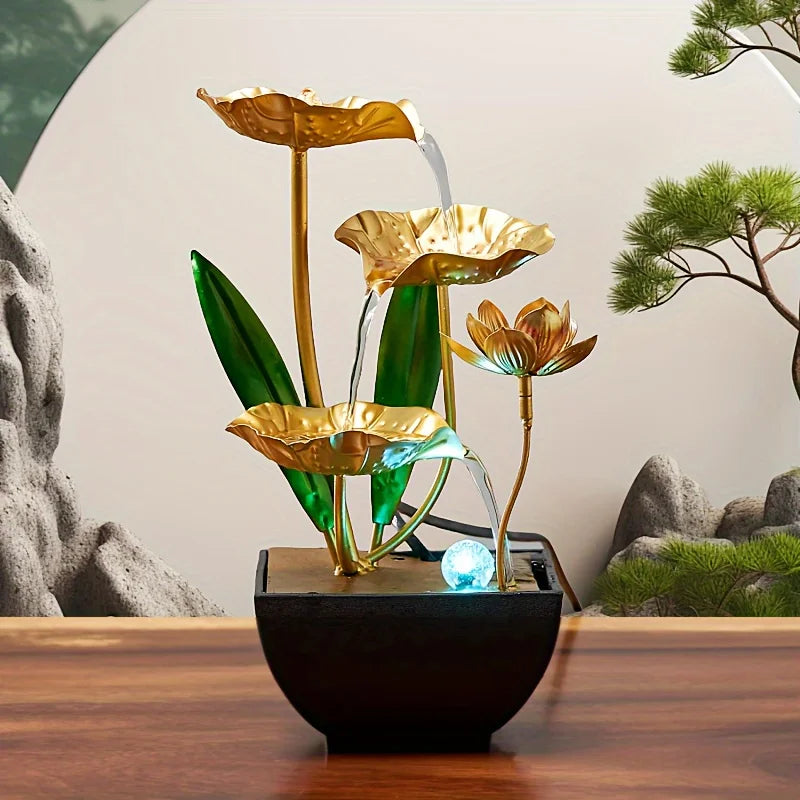 Small Indoor Water Fountain - Automatic Circulation Humidifier for Relaxation