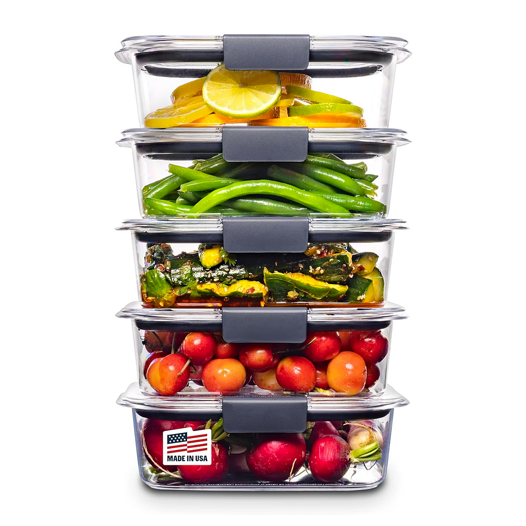 Food Storage Set - BPA Free Stackable Airtight Kitchen Containers