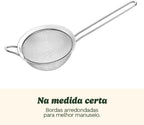 Set of 3 Fine Mesh Stainless Steel Strainers - Durable & Versatile