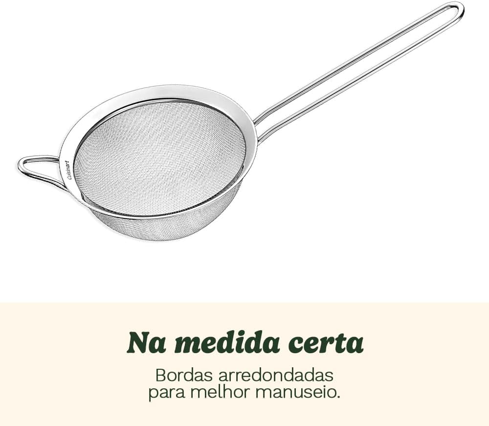 Set of 3 Fine Mesh Stainless Steel Strainers - Durable & Versatile