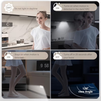 Pack of 3 LED Motion Sensor Under Cabinet Lights - Intelligent Magnetic Wardrobe Lights