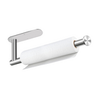Stainless Steel Paper Towel Rack - Self-Adhesive & Wall Mounted Holder