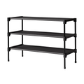 8-Tier Black Shoe Rack - Heavy Duty Metal & Plastic Shoe Tower